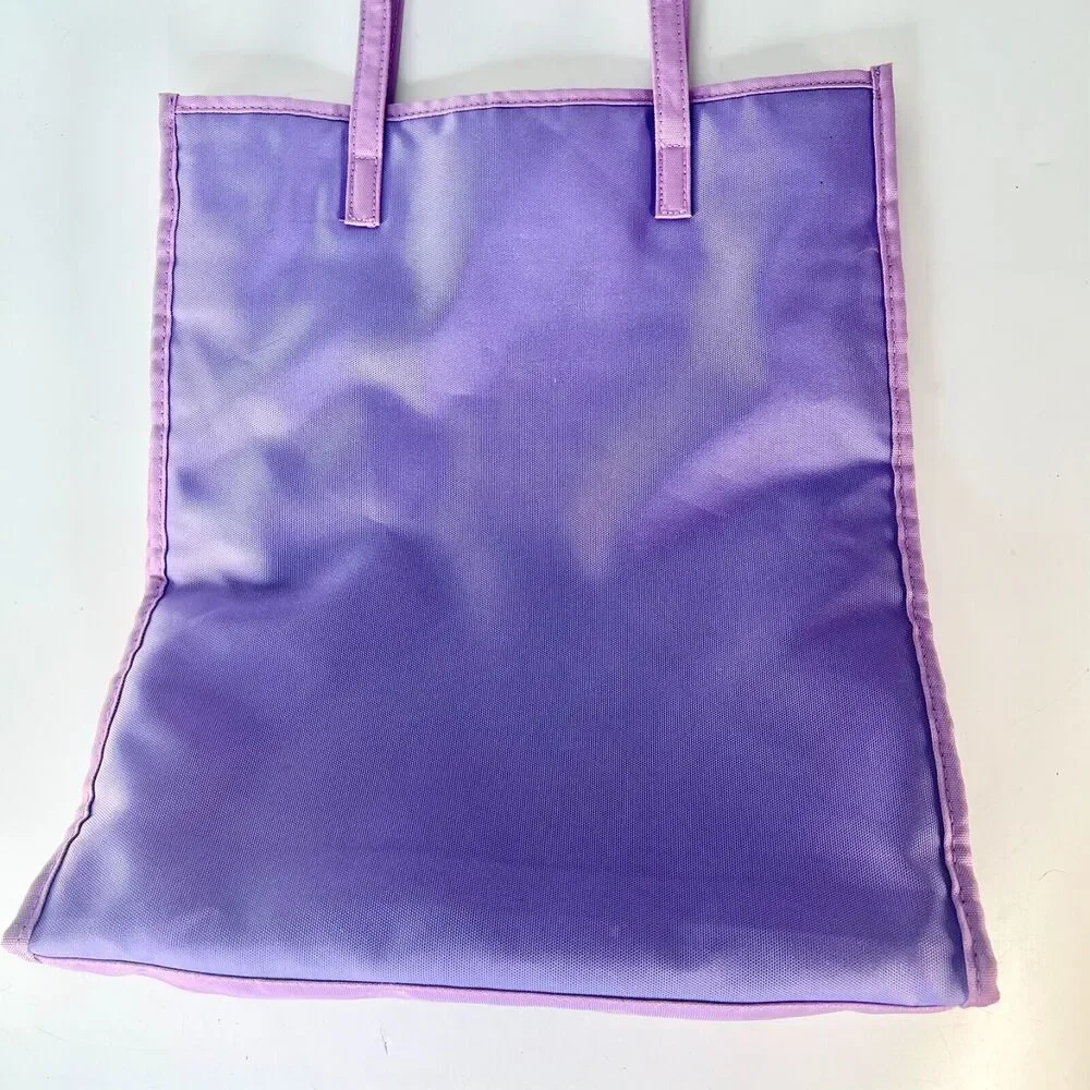 Clinique MakeUp Cosmetic Travel Carry Tote Bag Storage Lavender Purple New